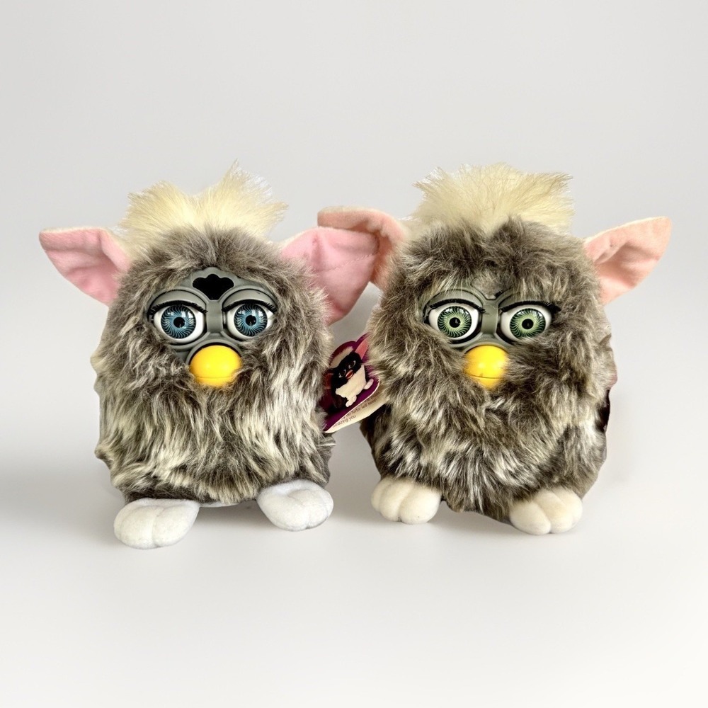 1998 Furby Owl Twins Tiger Electronics Model‎ 70-800 • Tags • As-Is Tested